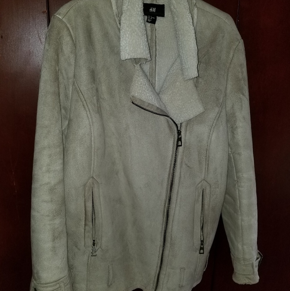 H&M Suede Biker Jacket